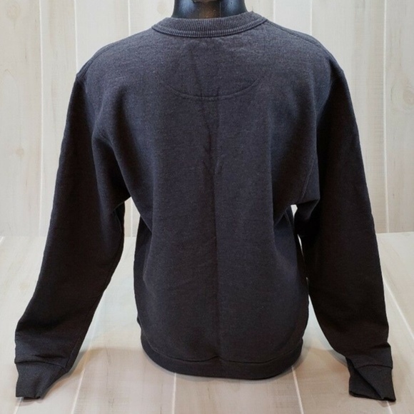 Champion Sweatshirt Women's Small Oversized Charcoal Gray Crew Neck Pullover - Picture 3 of 7